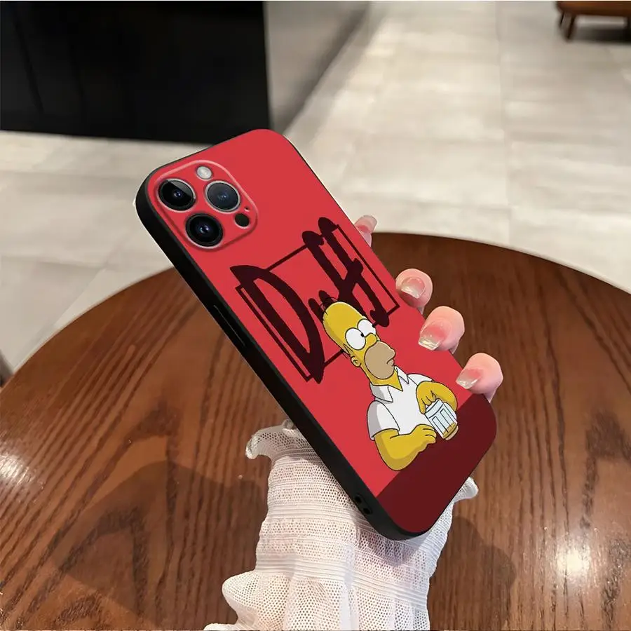 Cartoon Simpson Soft Back Phone Cover