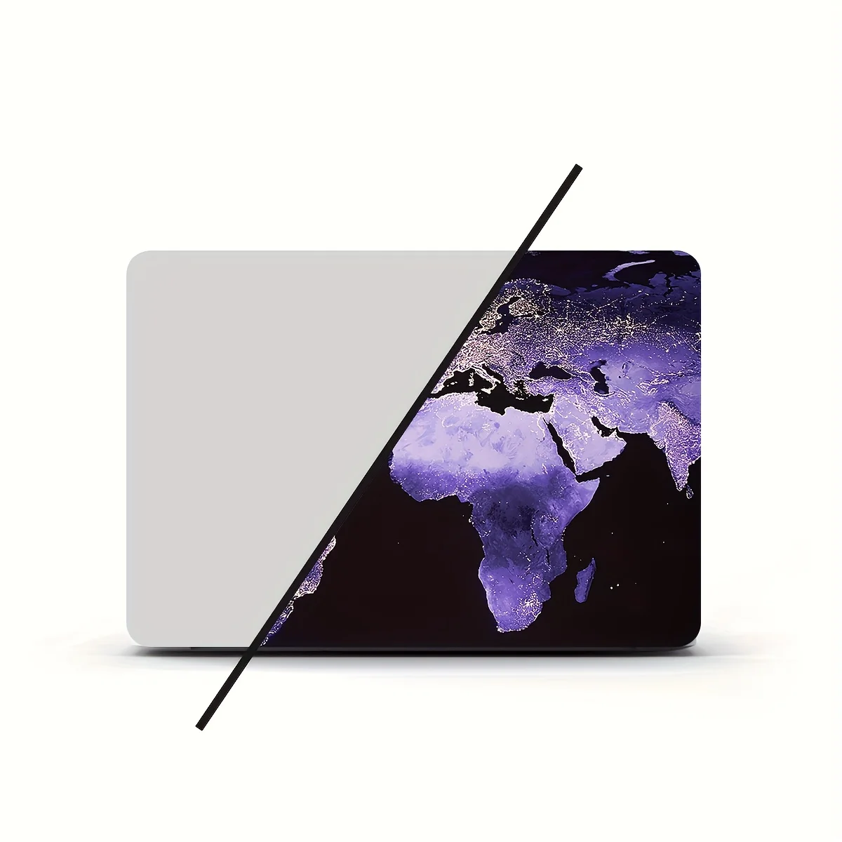 ملصق حاسوب جلد طبيعي قطعتين