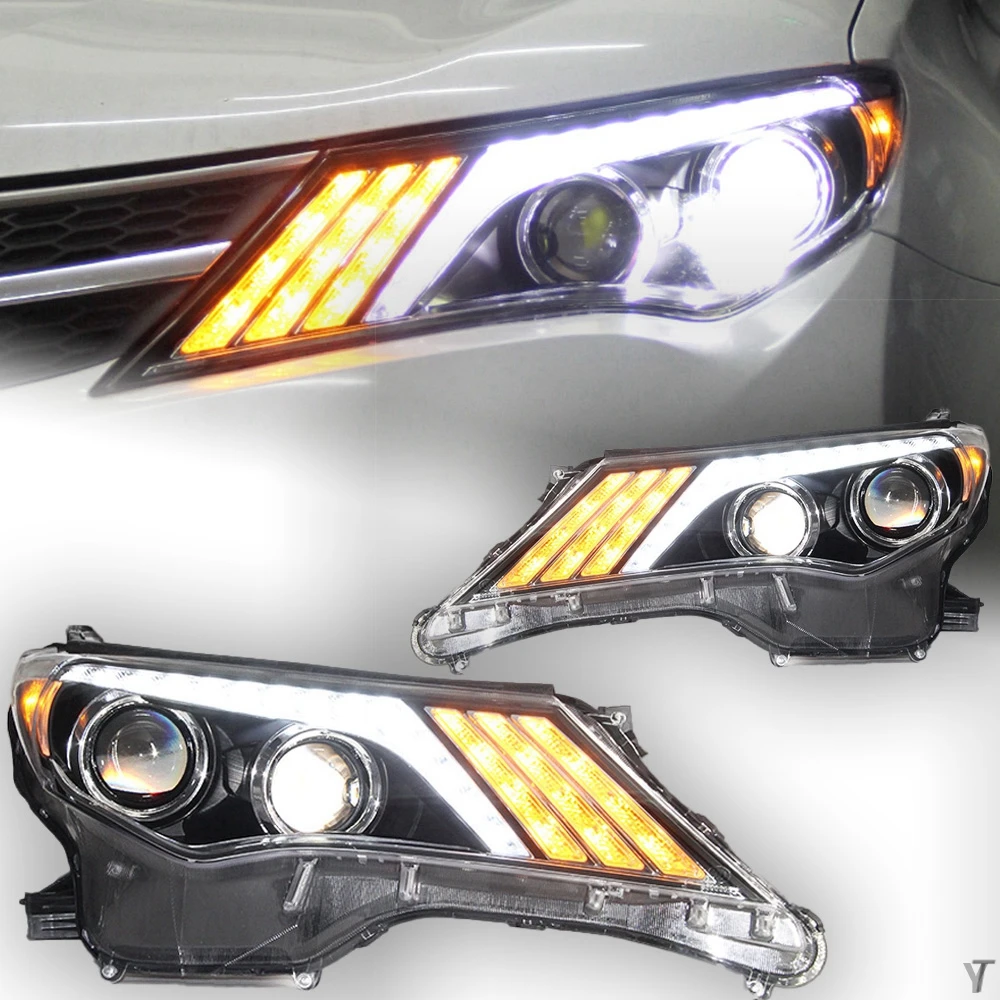 

Car Front Headloghts for Toyota RAV4 LED Headlight 2014-2017 Rav4 Head Lamp Front Signal DRL Hid Bi Xenon Automotive Accessories