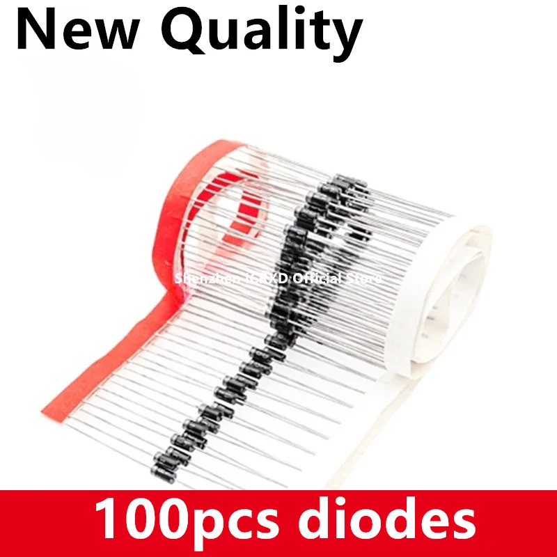 1N4007 4007 1A 1000V DO-41 High quality Rectifier Diode IN4007 1n4007 100PCS/New