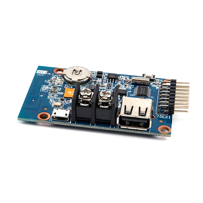 풀 컬러 모듈 컨트롤러 WF1 보드, P3 P4 P5 P10 LED 매트릭스 디지털 패널, 640x32, 1 개