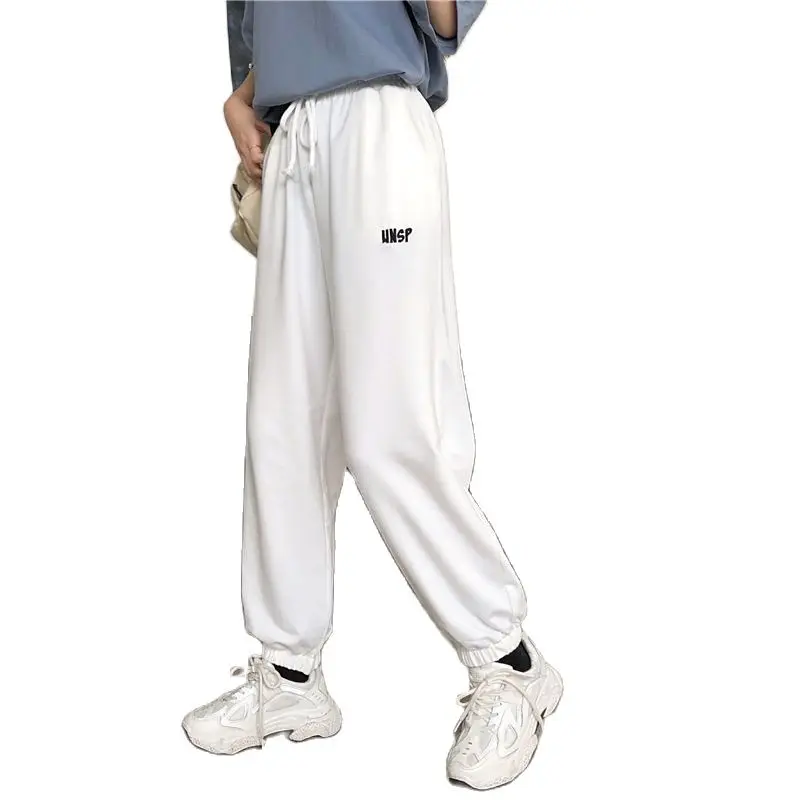 

Spring And Summer Student Korean Version High Waist Trousers Harem Pants Fashion Sweatpants Loose Grey Casual Pants Women's