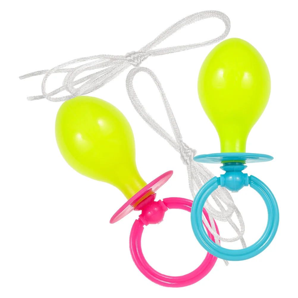 2 Pcs Large Fake Pacifier Jumbo Party Decoration Giant Toy Costume Prop Pacifier Dress Up Accessory Photobooth Supply