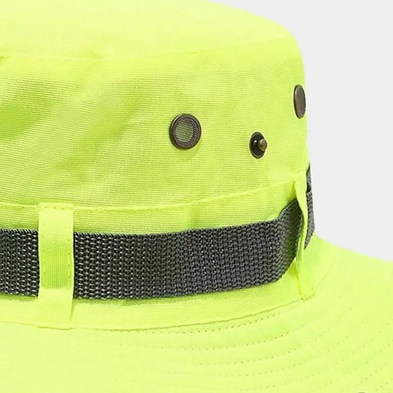 77HE MOTI -UNSCHLUSSLUCH FISHERMAN HAT für Camping -Wandern atmungsaktives, sonnensicheres – Detail 7