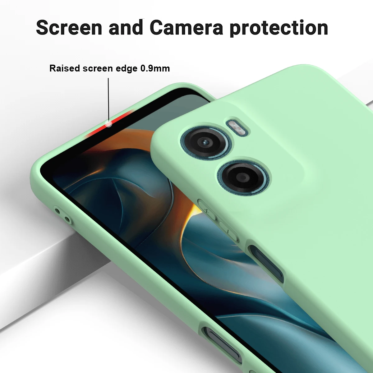 Premium Liquid Silicone Shockproof Phone Case - Elegant Protective Back Cover