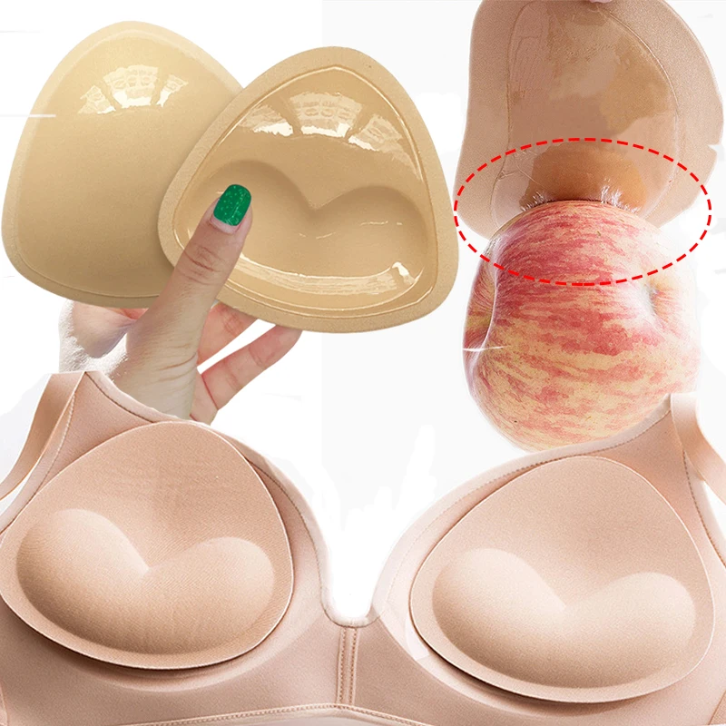 

Bikinis Swimsuit Bikini 2024 Chest Pad Bikini Set Push Up Padded Women Swimwear Women 2023 Thicker Breathable Sponge Bra Pad