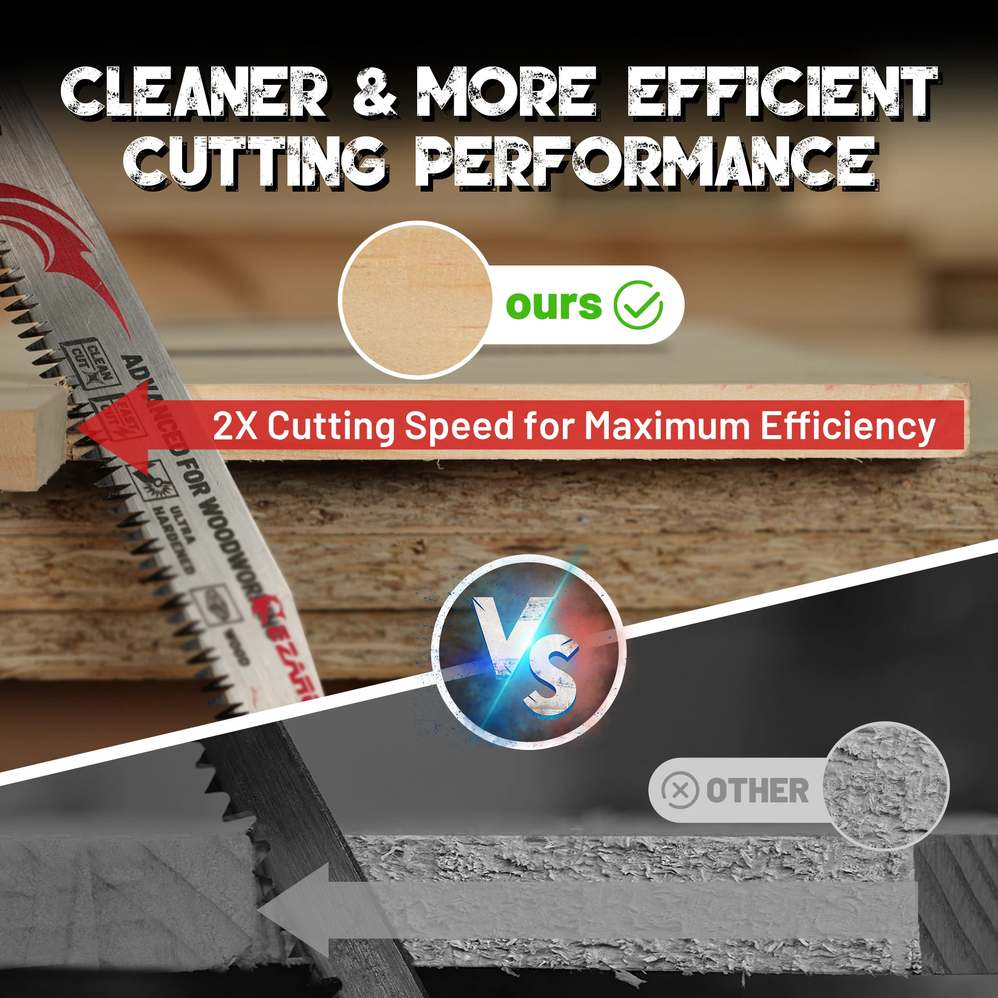 9-Inch Pruning Reciprocating Saw Blades - 5-Pack High Carbon Steel Tree Cutting Blades