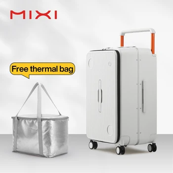 Mixi 체크인된 수하물 가방, 하드사이드 롤링 휠, 남녀공용, 화려한 와이드 핸들, 여행 가방, 새로운 디자인, 26 인치