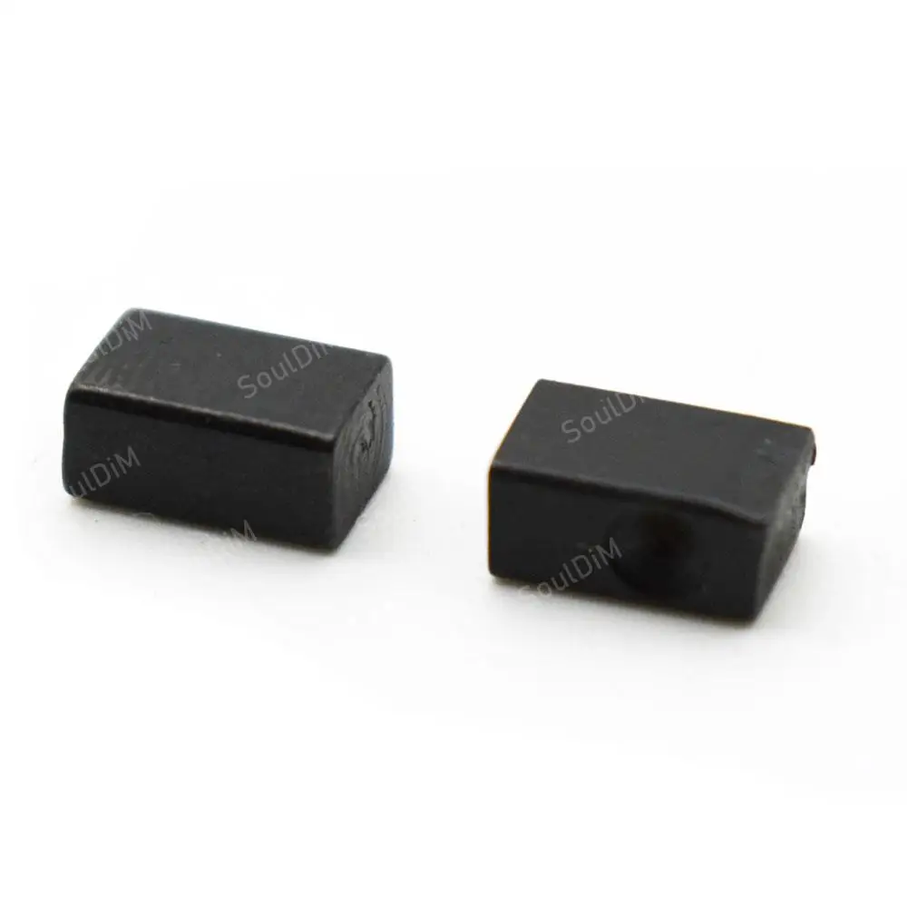 100pcs Electric Guitar Tremolo Bridge String Saddle Clamp Pressure Lock String Insert iron Block For Electric Guitar 8.15X4X5MM guitar bridge