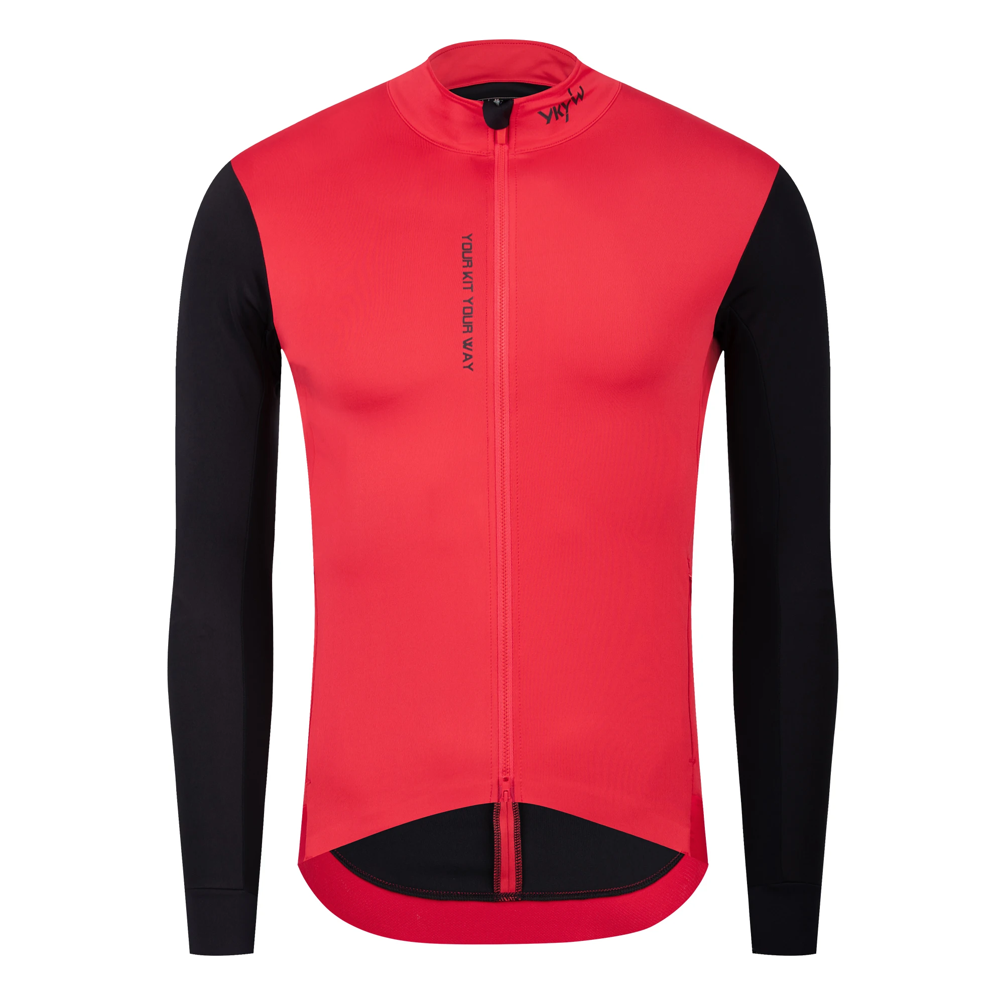 YKYWBIKE Herren Fahrradjacke Langarm Fahrradbekleidung Winddicht Wasserdicht Fahrradshirt Windjacke MTB Rennradtrikot – Detail 14
