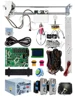Toy Crane Kit Doll Machine DIY accessory Claw machine Slot machine game board Coin receiver, button wire harness, claw for crane 1
