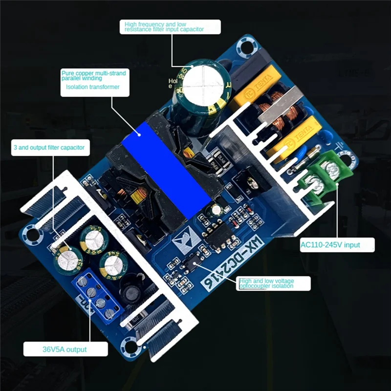 ABUO36V 5A Power Module 180W Industrial Switching Power Supply Module Bare Board AC-DC