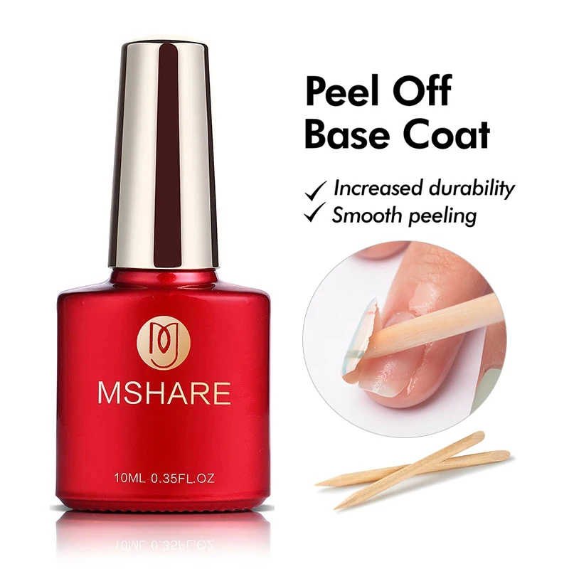 Mshare Peel Off Base Coat Gel Uv 10Ml