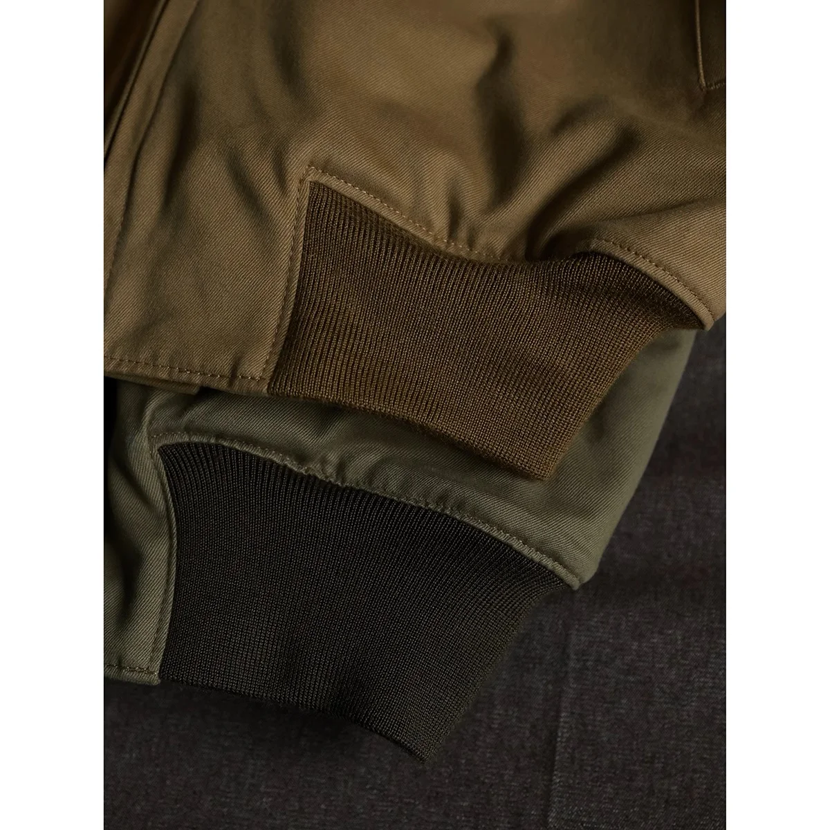 BOB DONG WWII Tanker Jacket Plain Edition Vintage Men's Wool Lined Military Outerwear 5