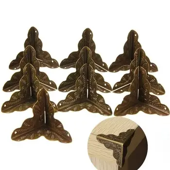 New 4/8PCS Luggage Compartment Corner Bracket Packaging Box Hardware Accessories Furniture Decoration Protective 3.5x2.5cm