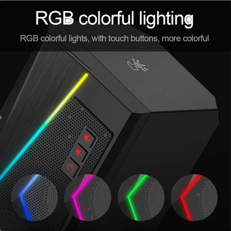 Redragon GS520 Anvil Desktop Speaker 2.0 Channel PC Computer Stereo Speaker Enhanced Bass USB Powered 3.5mm Cable computer speakers