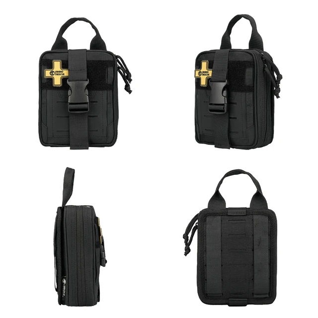 RHINO RESCUE CMS-Mini EDC Emergency Pack Tactical Bag IFAK with First Aid Pockets - Compact Tactic Survival Kit 4