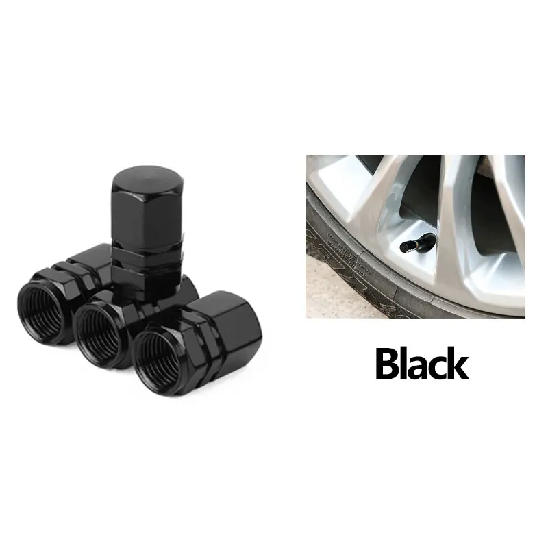 Premium Aluminum Alloy Tire Valve Caps - Set of 4/8