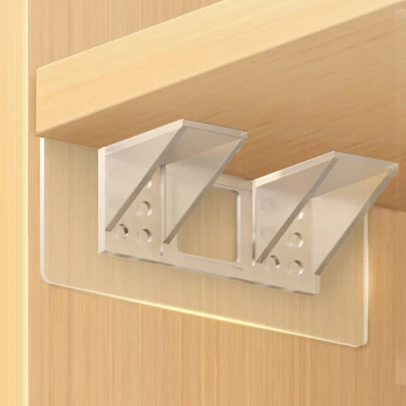 L-type Bracket Wall Support Rack Plastic Shelves Seperator Fixed Cabinet Cupboard Glass Furniture Bracket Holder shelf support folding shelf bracket shelf bracket tv wall mount bracket