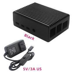 Sleek Aluminum Alloy Cooling Enclosure for Enhanced Durability and Performance (Black-US)