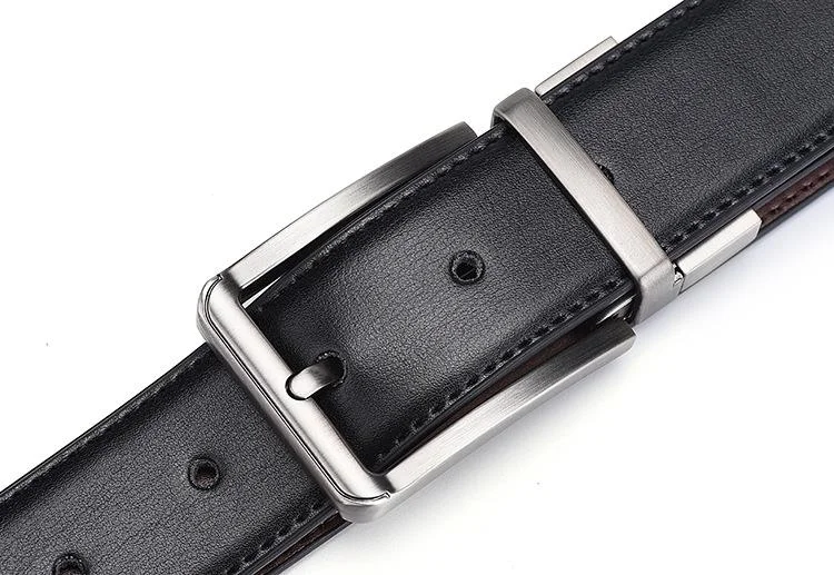 Genuine Leather Belt For Men Formal Business Style Adjustable_voghion.com