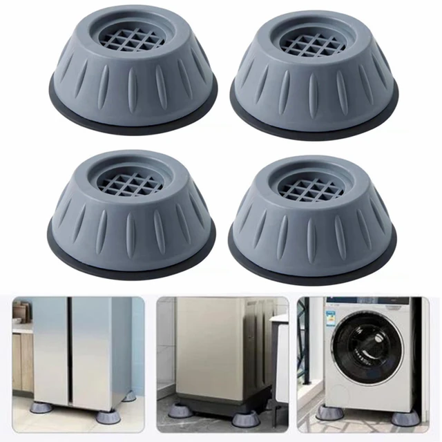 Almohadillas antivibración para lavadora, alfombrilla de goma para pies,  antivibración, Universal, reducción de ruido, Base de elevación para  muebles - AliExpress