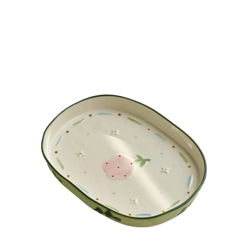 북유럽 스타일 가정용 작고 신선하며 고가치 식기 및 접시