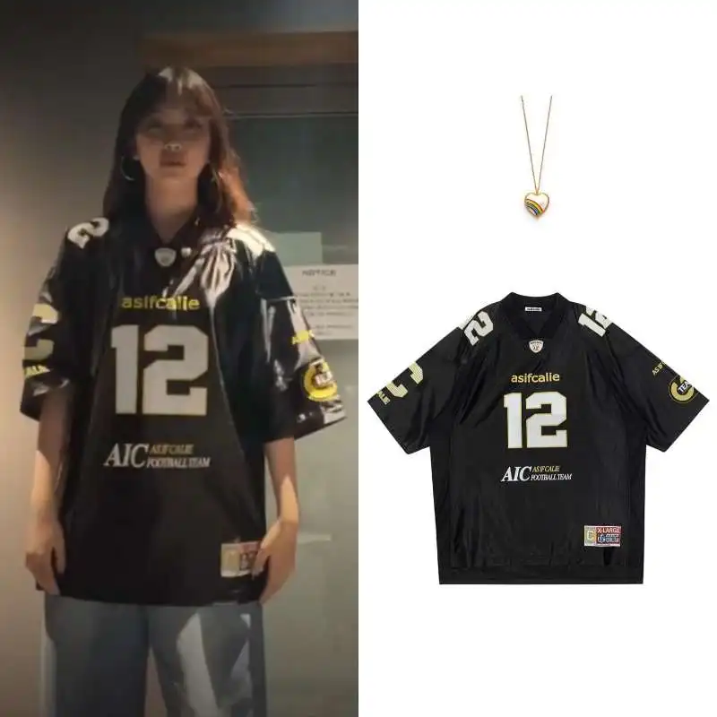 ☆ASIF CALIE ☆HEART MEDAL T-SHIRTS Minji Hyein's Same Asif Calie Korean Designer Brand Printed