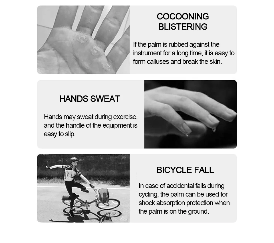 LOOGDEEL Half Finger Cycling Gloves Breathable Bicycle Fishing Running Gloves Anti-slip Shock-absorbing Cycling Gloves Women Men