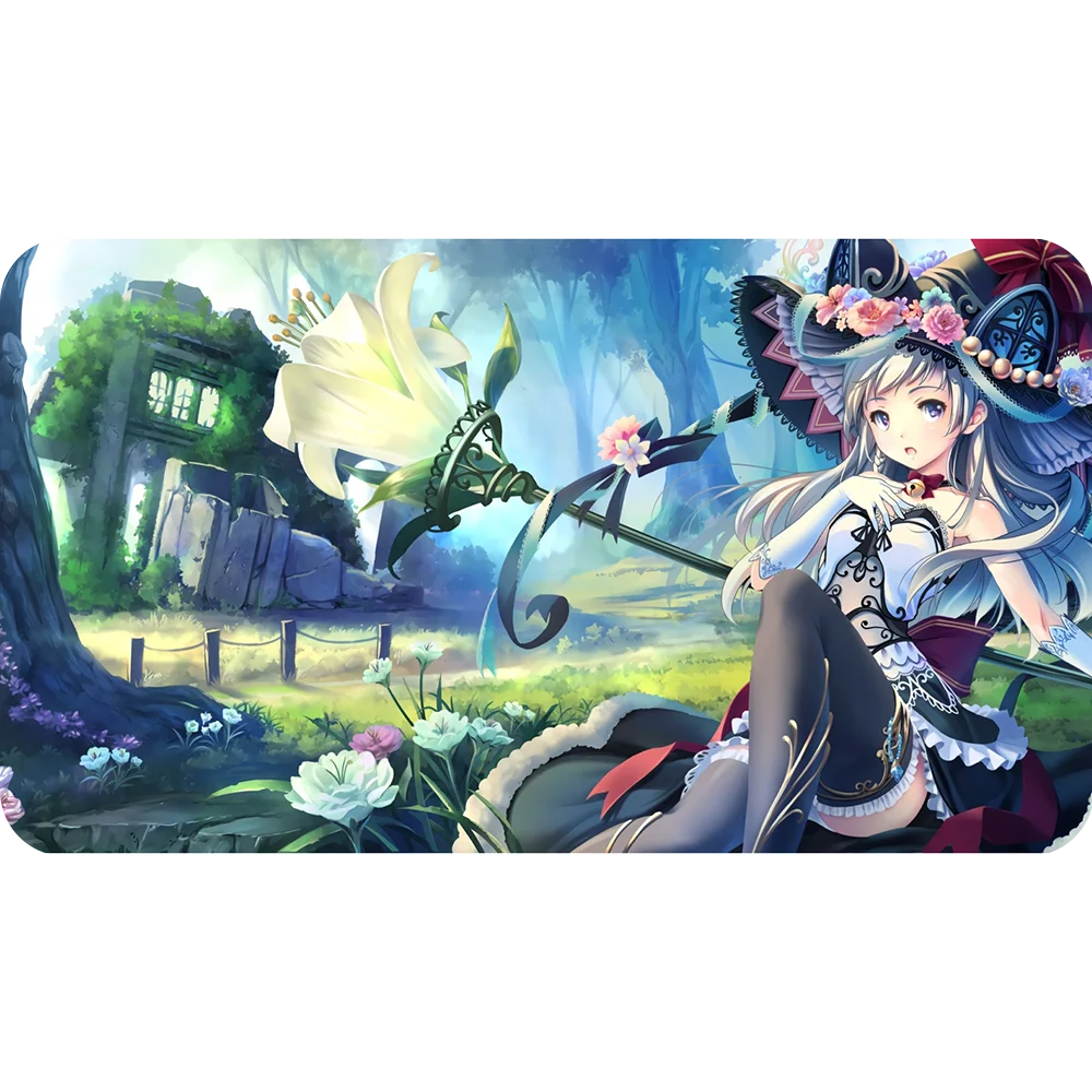 Anime Mouse Pad Gaming Large Table Mats TCG CCG Playmat,Office Mats Keyboard Pad Gamer Mouse Mats Non-Slip Desk Pads