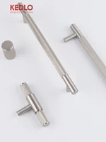 มือจับตู้ครัวแบบยาว KEDLO ทำจากทองเหลืองแท้ สไตล์ยุโรป หรูหราแบบเบาๆ ผิวสีนิกเกิลขัดเงา ขนาด 500 มม. สีเงิน 5