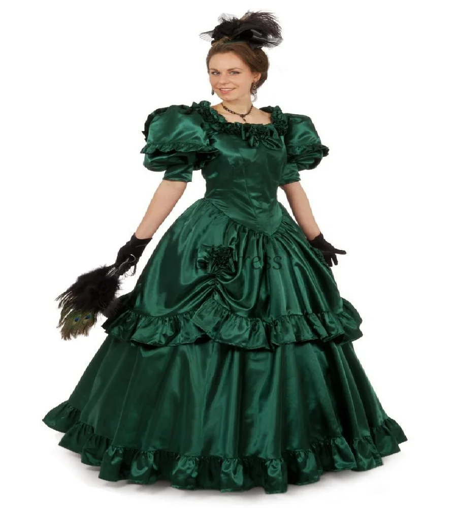 green emerald velvet dress 15 'Bridgerton'-Inspired Cottagecore Dresses to Shop on Amazon main image 1