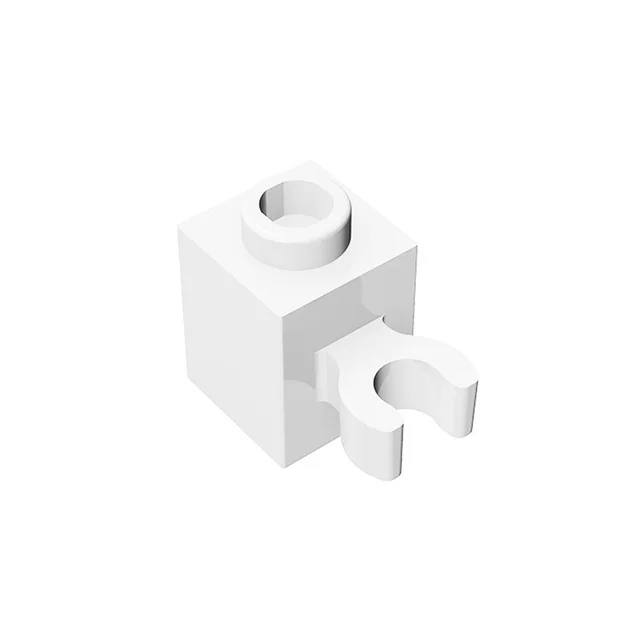 20pcs MOC Parts 60475 30241 Brick Modified 1 x 1 with Open U Clip Compatible Bricks DIY Assmble Building Blocks Particle Kid Toy 3