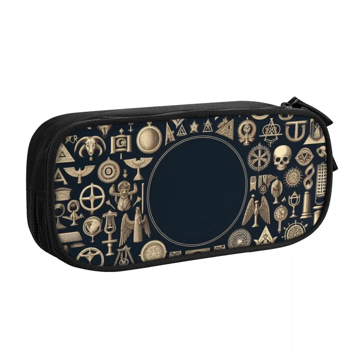 사용자 정의 프리메이슨 82 한국어 연필 케이스 소녀 소년 대용량 연필 가방 파우치 학생 문구