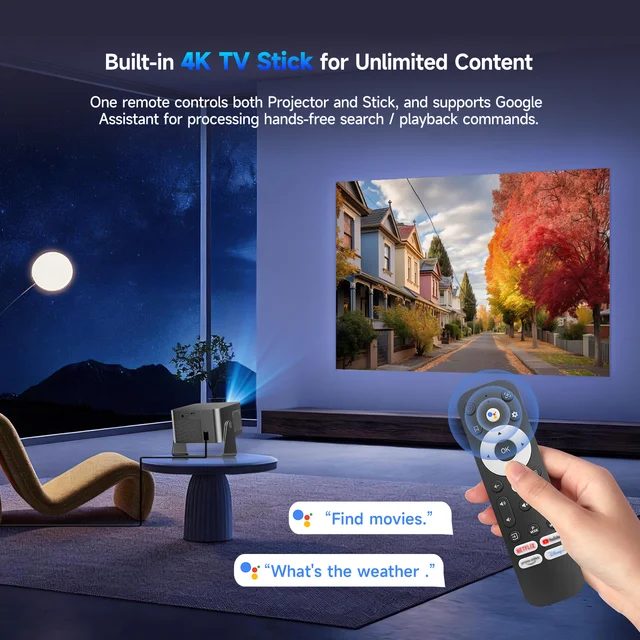 10654-a5ba0b.jpg Magcubic HY350GTV Projector with 4K TV stick 1080P 900 ANSI Native Projector Auto Focus Portable Beam Home Theater