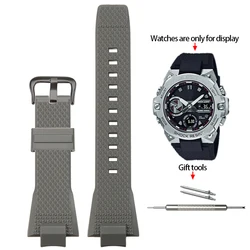 Durable Waterproof Resin Watchband Replacement with Quick Release System - 14mm (GSTB400 - huise - B)