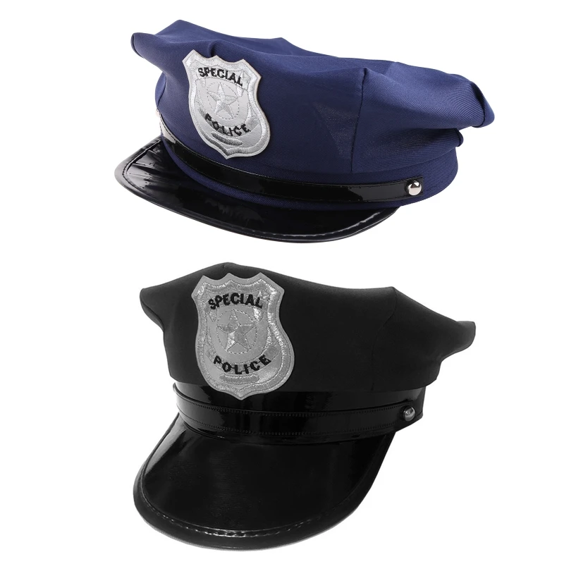 Cosplay Police Hat Halloween Costume Party Supplies Special Police Props for Halloween Festival Character Playing adult police hat