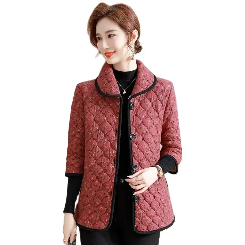 

Fashion Half Sleeve Cotton Vest Middle-Aged Elderly Women's Vest Waistcoat Leisure Autumn Winter Warm Cotton Clothes Jacket