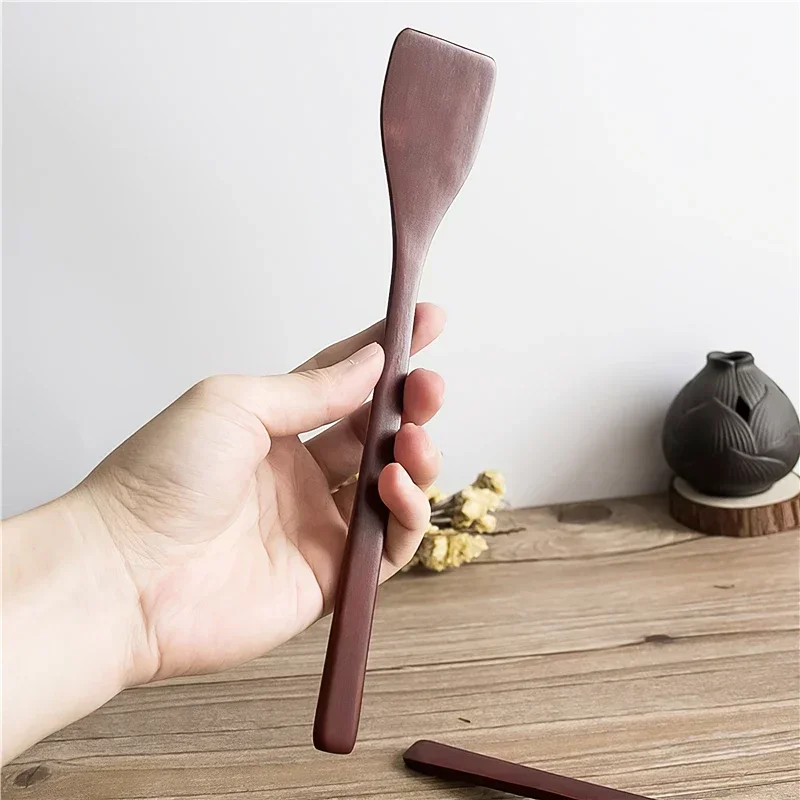 Kitchen Utensils Wooden Non-Stick Scoops Natural Wooden Spatula Turner Fried Shovel Kitchen Utensils Shovel Cooking Tool for The Chef Home Cook