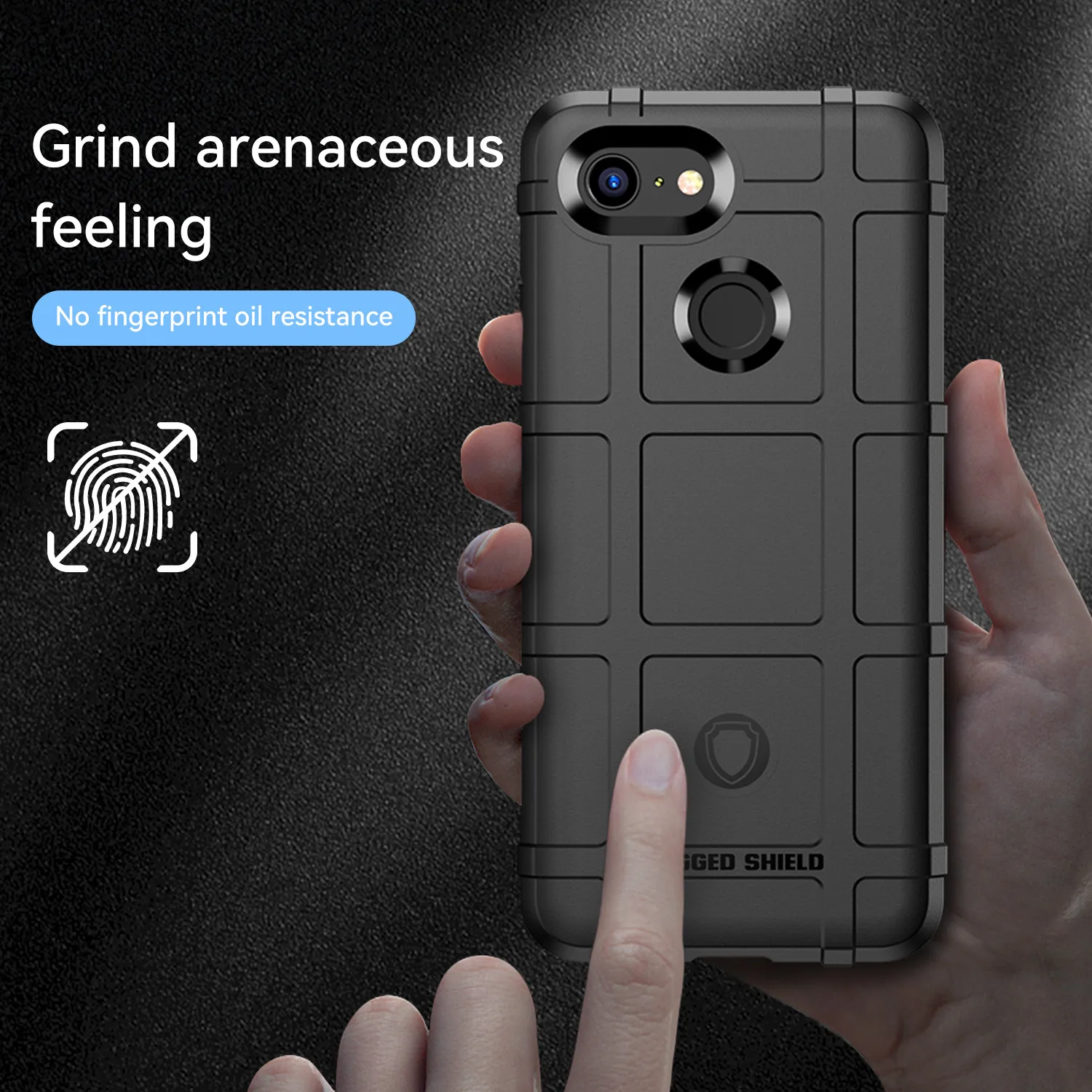 Shield Shockproof Case for Google Pixel 3 3XL 3a Anti-Slip Grid Silicone Cover for pixel 3a xl 3xl lite Armor Rubber Back Cases 4