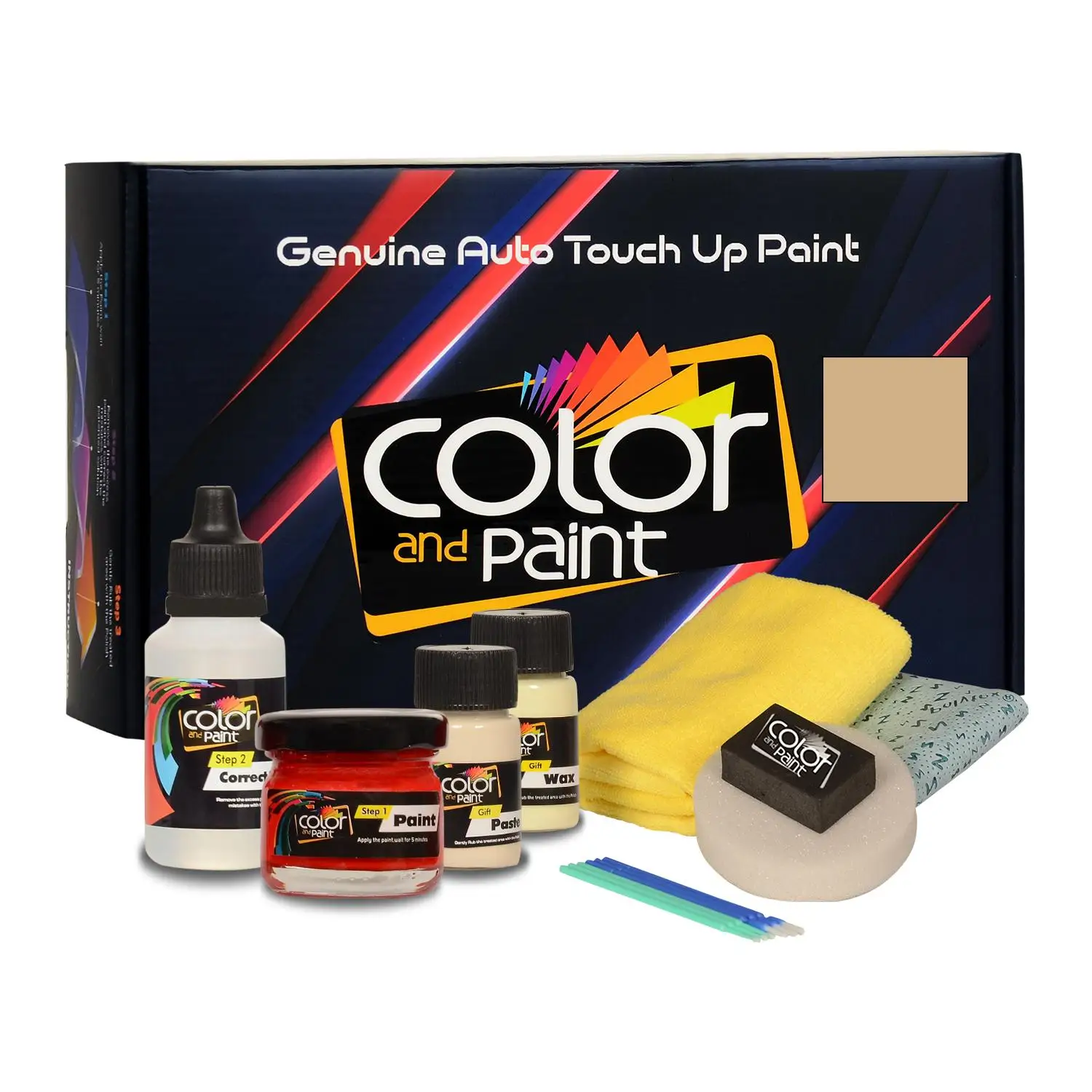 

Color and Paint compatible with Rolls Royce Automotive Touch Up Paint - ANTIQUE GOLD IV - FJ48-1E8Z - Basic Care