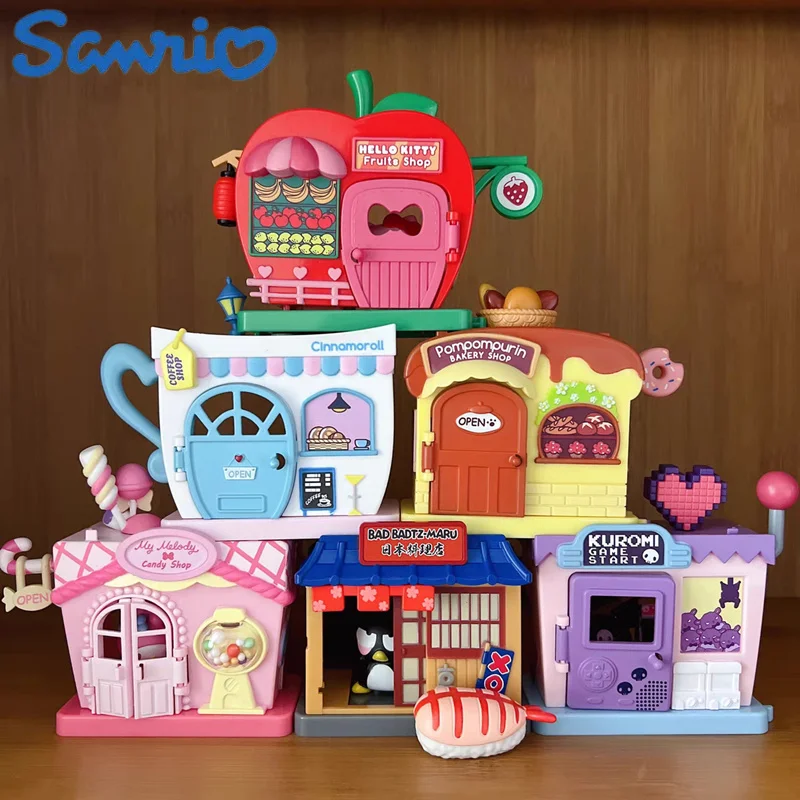 New-Sanrio-Hello-Kitty-Kuromi-Play-House-Stackable-Street-View-Splicing ...