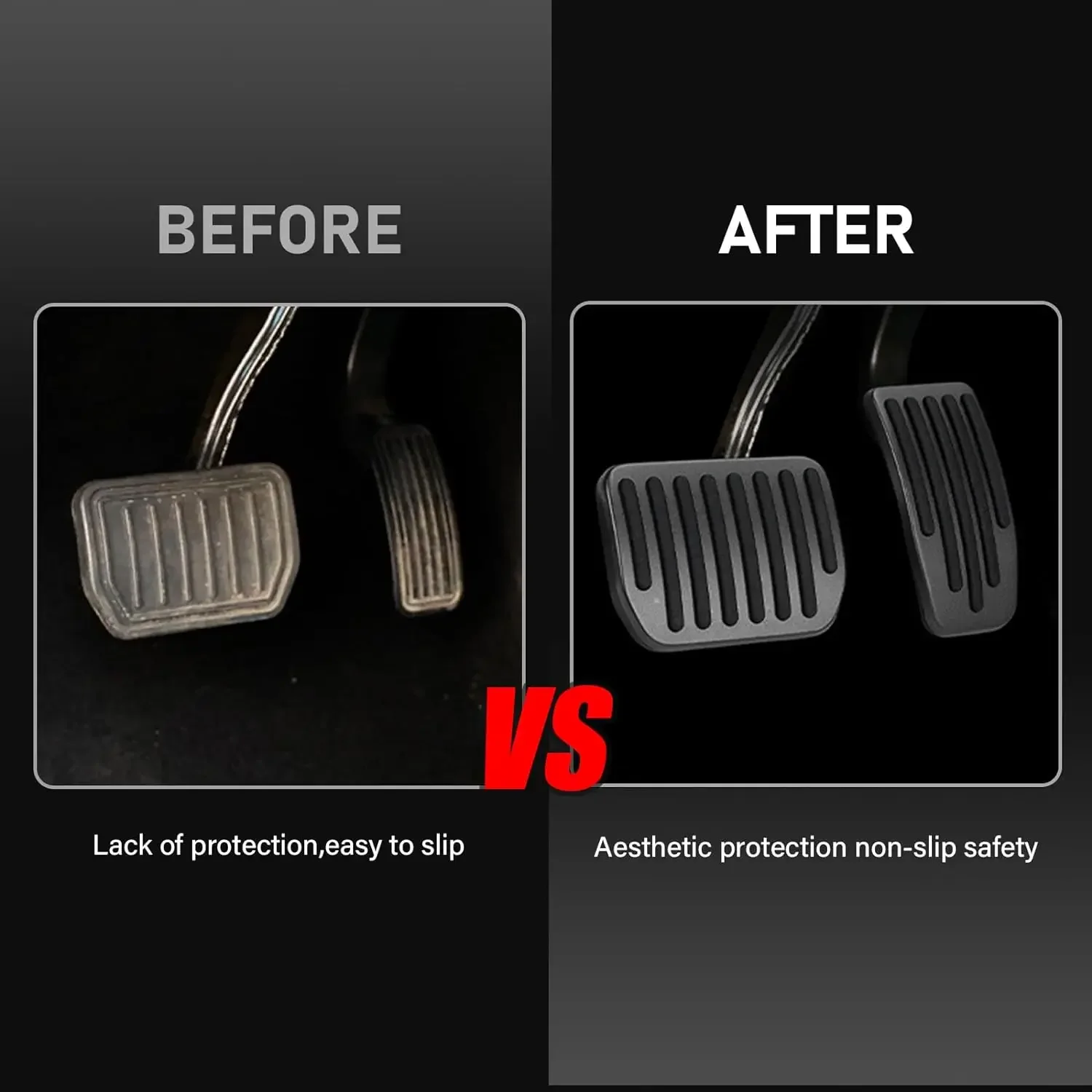 Car Pedals Stainless Steel Pedal Cover For Tesla Model 3 Y Aluminum alloy Foot Pedal 20-23 Car Accelerator Gas Fuel Brake Rest Pads Mat Cover Accessories Styling