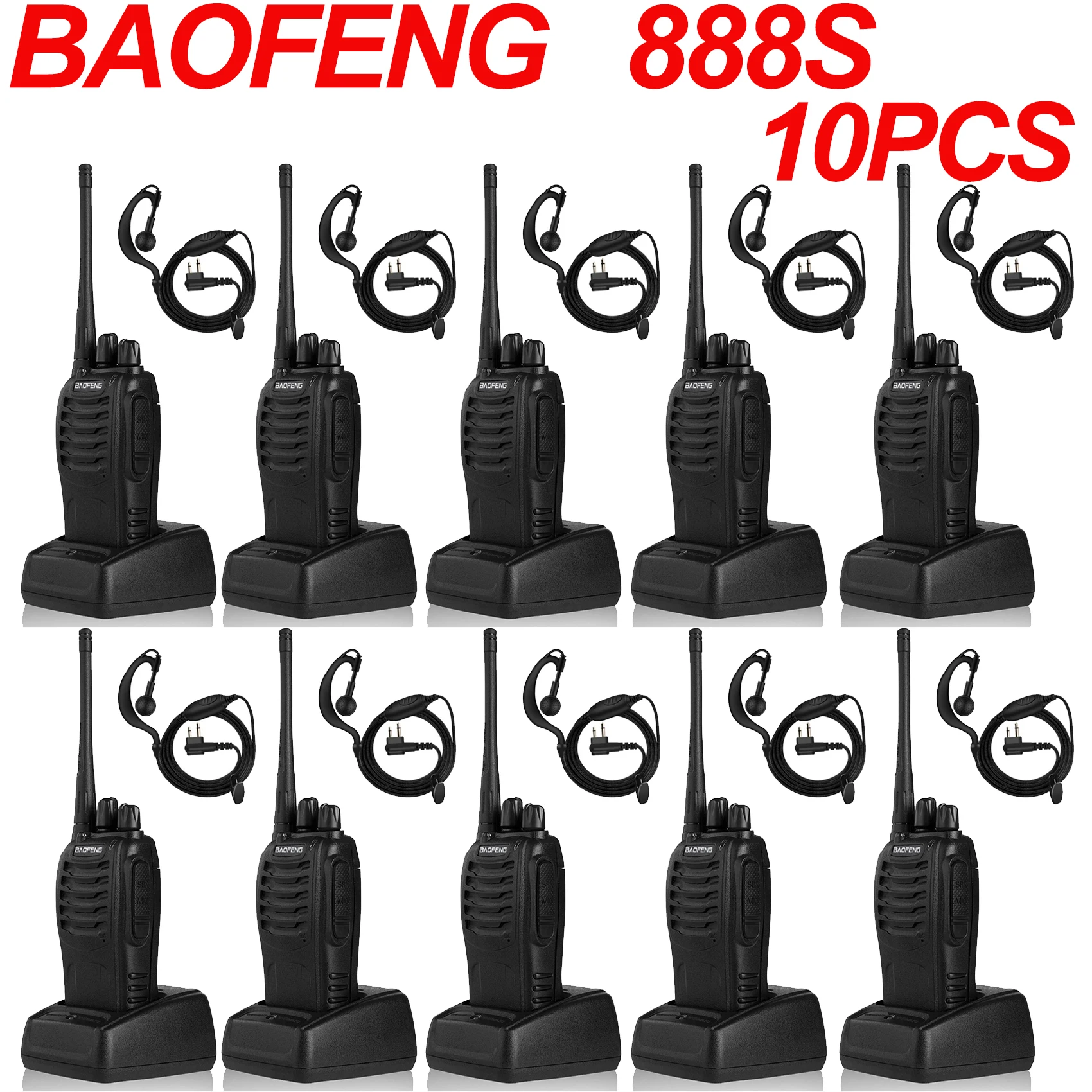 baofeng 888S walkie talkie profesional Two way radio long range Wireless  set radio uhf communicator 400-470MHz 16CH radio 2pcs - AliExpress