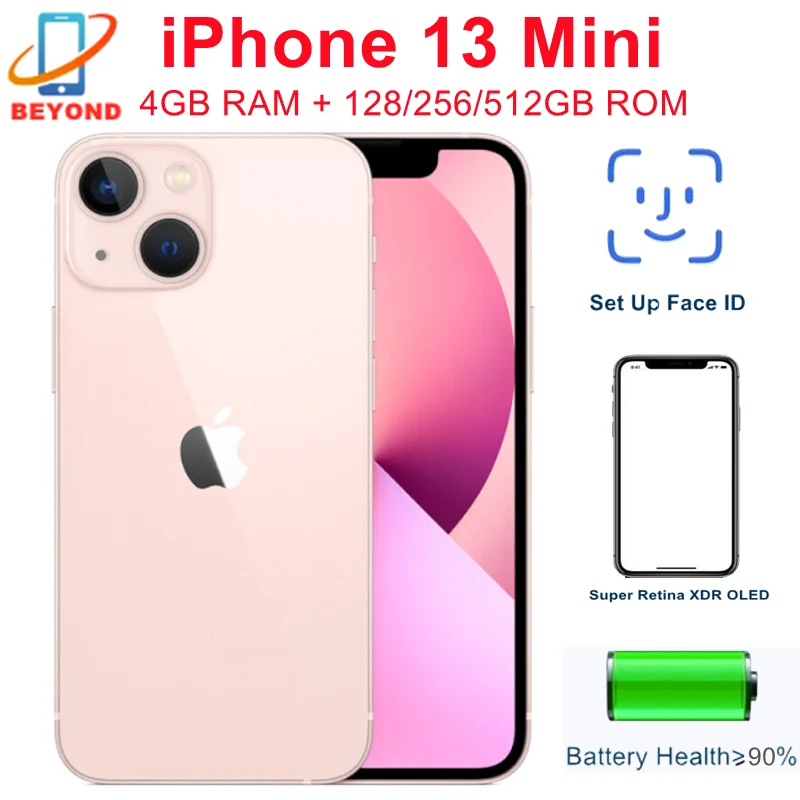 美品!! iPhone13mini 128G【No.5465】 Amazon.com: Apple iPhone 13 Mini, 128GB, Pink - GSM Carriers