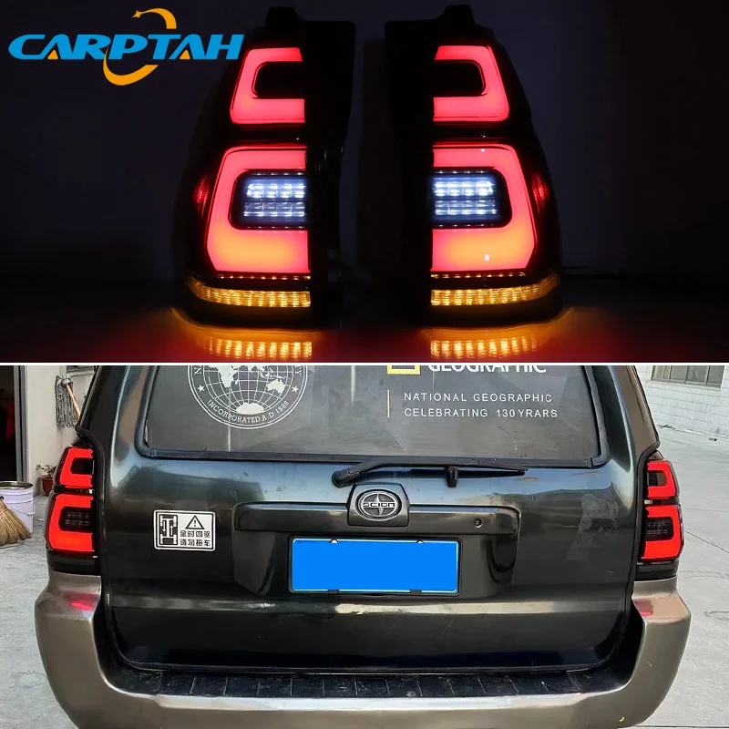 

Автомобильный Стайлинг, задние фонари для Toyota 4runner 2003-2009, задний фонарь + Динамический сигнал поворота + задний фонарь + тормоз
