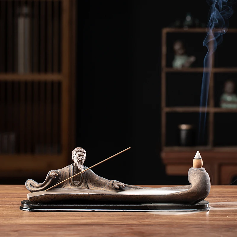 Chinese Home Incense Burner Vertical Aesthetic Creative Incense Burner  Incense Sticks Holder Incenso Home Decoration Accessories