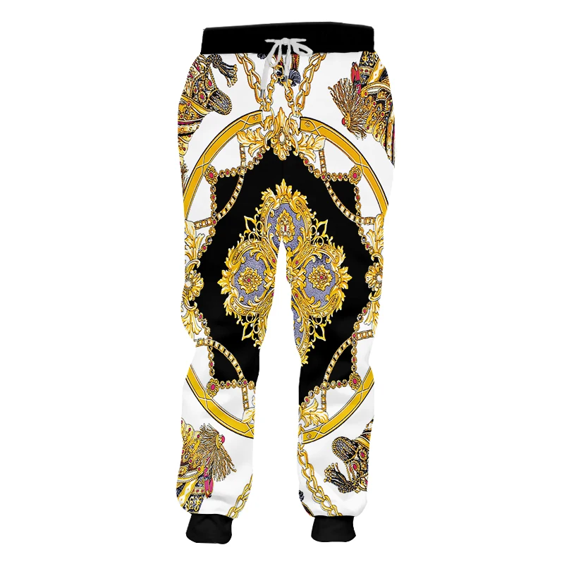 

Baroque Court Luxury Men Joggers Sweatpant 3D Print Trousers Jogging Pants Men Casual Hip Hop Streetwear Sports Trousers Male