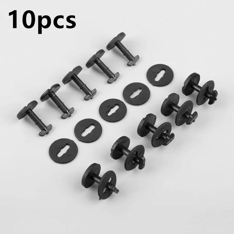 

10Pcs Car Floor Mat Carpet Clips Twist Lock With Washers 82119410191 Auto Fastener Clips Rivets For BMW E32 E34 E36 E38 E39 E46