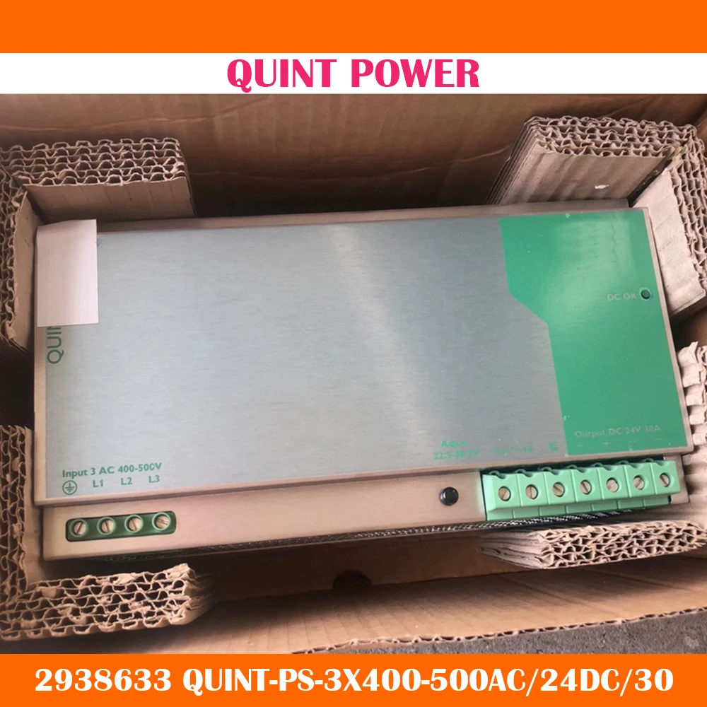 

QUINT POWER 24VDC/30A Switching Power Supply 2938633 QUINT-PS-3X400-500AC/24DC/30